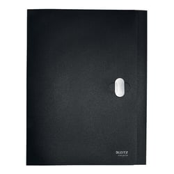 Pasta Projectos PP Recycle c/Fecho A4 3 Abas Preto - Leitz 1931014