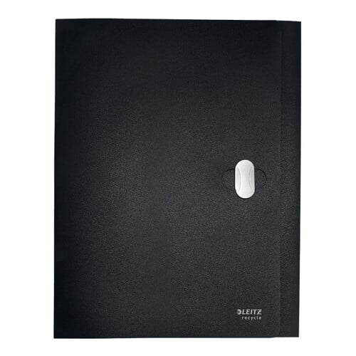 Pasta Projectos PP Recycle c/Fecho A4 3 Abas Preto - Leitz 1931014