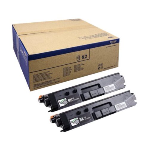 2 unidades de Toner Preto. Duração estimada: 12.000 Pág. (6.000 pág. cada un.) segundo ISO/IEC19798 - Brother TN329BKTWIN