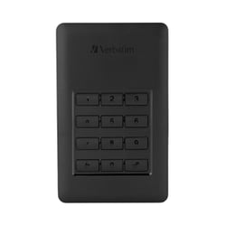 Disco Externo 2TB HDD 2.5 Pol VERBATIM Store-n-Go USB 3.1 Preto - Com acesso por teclado. - Verbatim VER53403