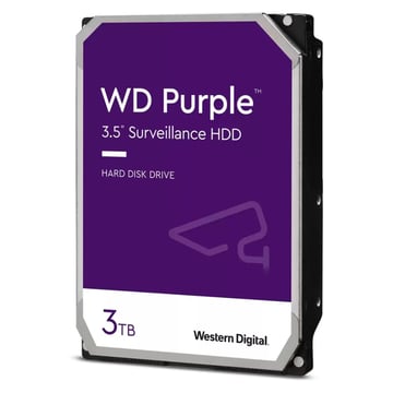 Disco 3.5 3TB WD Purple 256Mb SATA 6Gb&#47;s 54rp Surveillance - Western Digital WD33PURZ