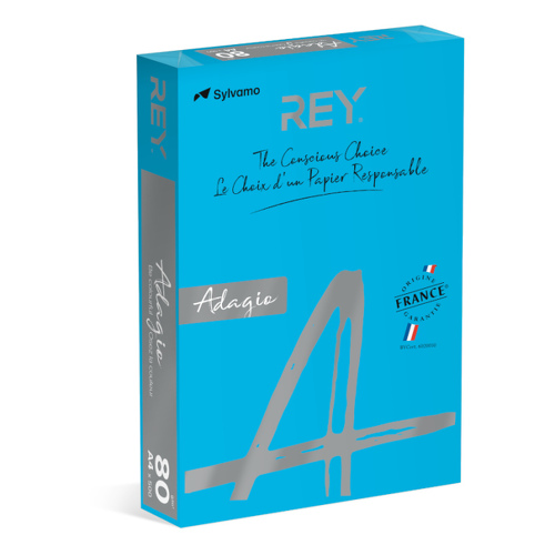 Papel Fotocopia Azul Intenso Adagio(cd51) A4 80gr 1x500Fls - Adagio 1801081