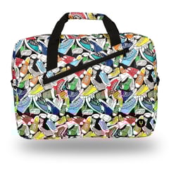 Mala para portátil 15,6" NGS Ginger Trainers - Interior almofadado - 2 compartimentos e bolsa exterior - Design com estampado - NGS 118247