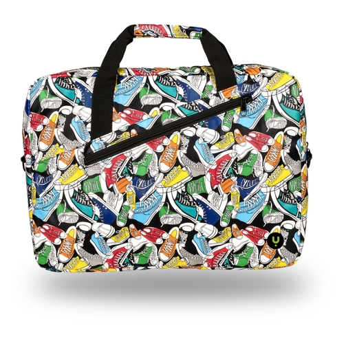 Mala para portátil 15,6" NGS Ginger Trainers - Interior almofadado - 2 compartimentos e bolsa exterior - Design com estampado - NGS 118247