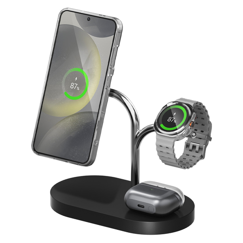 SAMSUNG WIRELESS CHARGER (3 IN 1) BLACK - Samsung GP-PWU024WIABW