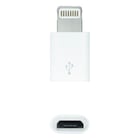 Adaptador Nanocabo Lightning para Micro USB - Lightning/M-Micro B/H - Cor Branca - Nanocable 10.10.4100