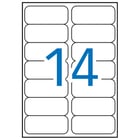 Etiquetas brancas à prova de intempéries Apli 99,1 x 38,1 mm 20 folhas - APLI 206151