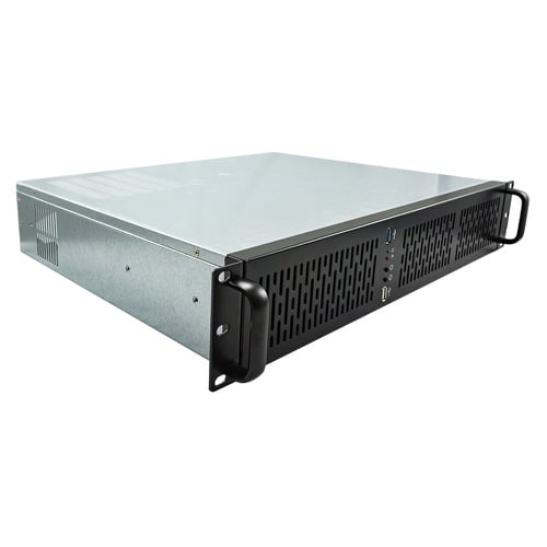 Unykach UK2129 Caixa 2U para rack de 19" - Suporta discos de 2,5", 3,5" - Filtro de alimentação frontal - USB-A 2.0/3.0 e áudio - Unykach 52095