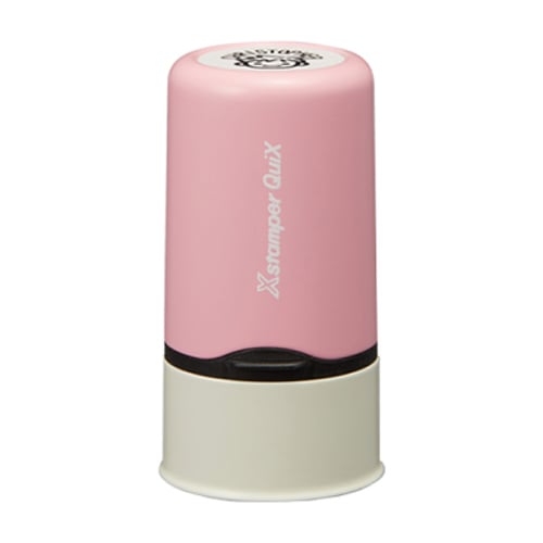 Carimbo Objetos Personalizável Redondo Name Stamp Pack Rosa - Xstamper 5721136