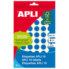 Etiquetas Apli 10 Azul Ø 13mm 8 Folhas - APLI 207971