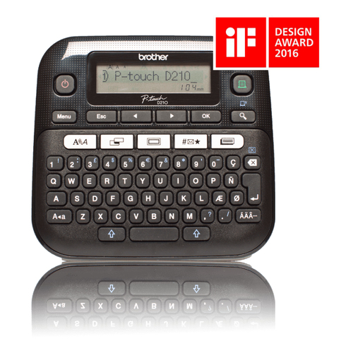 Brother PT-D210, QWERTY, Trasferência termal, 180 x 180 DPI, 20 mm/seg, AAA, Alcalino - Brother PTD210