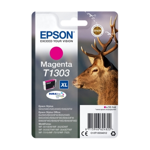 Cartucho de Tinta Original Epson T1303 Magenta - C13T13034012 - Epson C13T13034012