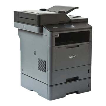 Impressora multifunções laser monocromático 3 em 1, de uso profissional, impressão frente e verso automática, rede cablada e bandeja adicional de 250 folhas (LT5500) - Brother DCP-L5500DNLT