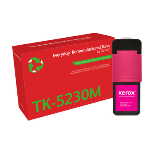 Xerox Everyday Kyocera TK5220/TK5230 Toner Magenta Remanufacturado - Substitui 1T02R9BNL1/1T02R9BNL0/TK5220M/TK5230M - Kyocera 006R04806