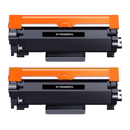 Brother TN2420/TN2410 Black Pack de 2 Cartuchos de Toner Genéricos - BT-TN2420(PRO)-2