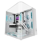 Mars Gaming Caixa MC-Infiniolite Atx sem moldura, com vidro totalmente arredondado, USB-C, branca - Mars Gaming MCINFINIOLITEW
