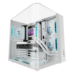 Mars Gaming Caixa MC-Infiniolite Atx sem moldura, com vidro totalmente arredondado, USB-C, branca - Mars Gaming MCINFINIOLITEW