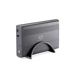 Caixa externa da Conceptronic para unidades de disco rígido Sata de 3,5" - USB 2.0 - 480 Mps - Preto - Conceptronic CHD3SU