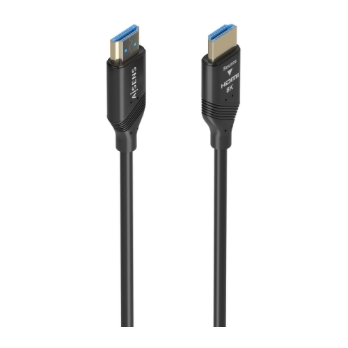 Cabo HDMI Aisens V2.1 AOC Ultra High Speed - HEC 8K@60HZ 4K@120HZ 4:4:4 48GBPS - 10m - Cor preta - Aisens 305327