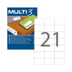 Etiquetas 070x042,4mm 100Fls A4 Multi3 2100un - 117mm Multi 3 para CD ou DVD 1 - Multi3 APL4705