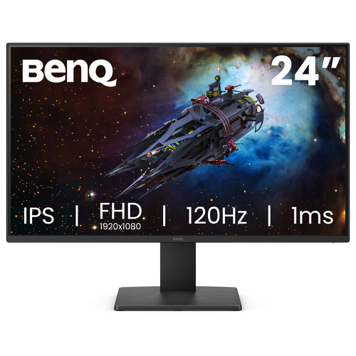 BenQ GW2491P - Monitor de 24'', IPS, 1920 x 1080, 120 Hz, 5 ms / 1 (MPRT), DP / HDMI, 99% sRGB - BenQ 9H.LPGLJ.LBE