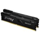 KINGSTON MEM 32GB 3200MT/s DDR4 CL16 DIMM (KIT2) 1Gx8 FURY BEAST BLACK - Kingston KF432C16BB1K2/32