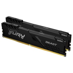 KINGSTON MEM 32GB 3200MT/s DDR4 CL16 DIMM (KIT2) 1Gx8 FURY BEAST BLACK - Kingston KF432C16BB1K2/32