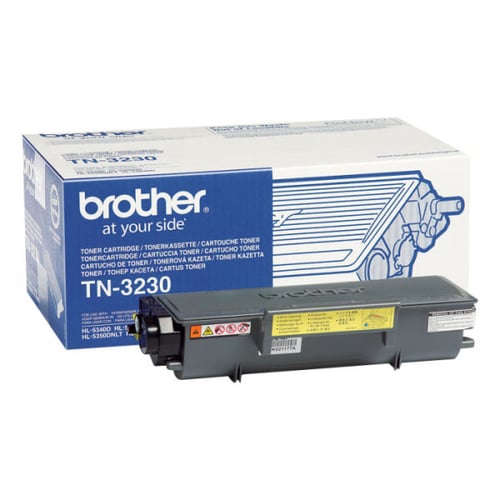 Toner Preto. Duração estimada: 3.000 páginas segundo ISO/IEC 19752 - Brother TN3230