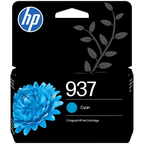 HP 937 Cyan Original Ink Cartridge - HP 4S6W2NE#LS1