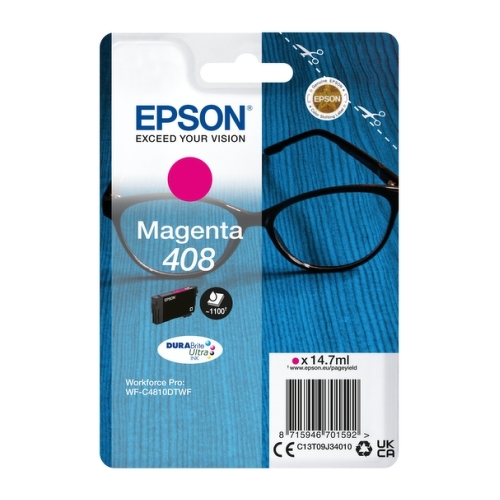 Epson 408 Magenta Original Cartucho de Tinta - C13T09J34010 - Epson C13T09J34010