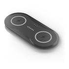 Carregador sem fios Aisens 15W - USB-C - Protocolo Qi - Telemóvel e auscultadores - Proteção contra sobretensão, sobretemperatura e sobrecorrente - Cor preta - Aisens ASCH-15W2WC060-BK