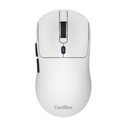 Coolbox W03 Raton Gaming Inalambrico 10000dpi - 7 Botones - Sensor Pixart 3325 - Color Blanco - Coolbox COO-MOU-W03-W