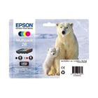 Epson Polar bear Multipack de 4 cores Série 26 Urso Polar Tinta Claria Premium - Epson C13T26164010