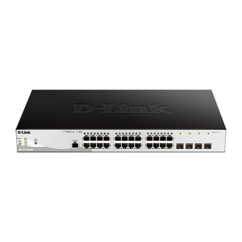 D-LINK SWITCH 24-PORT 10/100/1000BASE-T POE + 4 SFP PORTS - D-Link DGS-1210-28P/ME/E