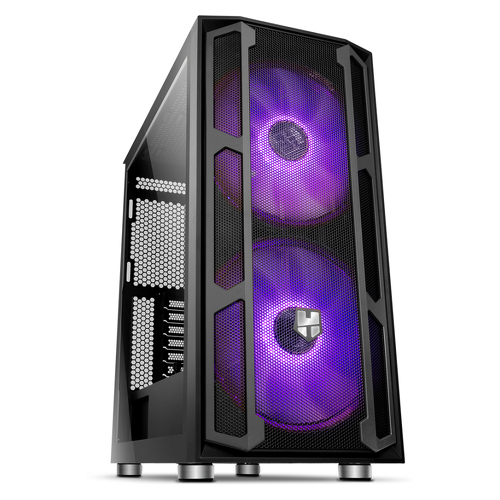 Caixa NOX Hummer Nova ARGB Tempered Glass Black ATX - Nox NXHUMMERNOVA