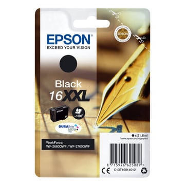 Cartucho de tinta preto original Epson T1681 (16XXL) - C13T16814012 - Epson C13T16814012
