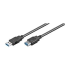 Ewent EW-100203-020-N-P cabo USB 1,8 m USB 3.2 Gen 1 (3.1 Gen 1) USB A Preto - Ewent EW-100203-020-N-P