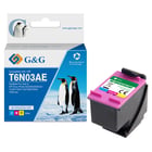 Cartucho de tinta colorido remanufaturado G&G HP 303XL - Mostra o nível de tinta - Substitui T6N03AE/T6N01AE - HP GG-303XLCMY