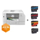 Brother MFC-J4540DWXL, Jato de tinta, Impressão a cores, 4800 x 1200 DPI, A4, Impressão directa, Branco - Brother MFCJ4540DWXL