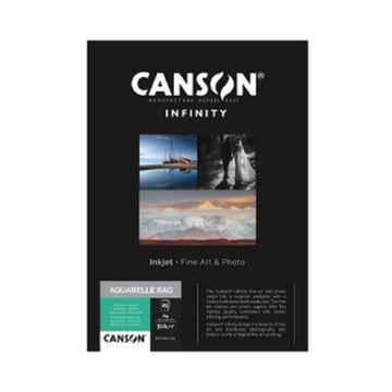 Papel A4 310g Canson Infinity Aquarelle Rag 100% Algodão 25Fls - Canson 1236121016