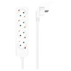 Aisens Multiple Power Strip 4 Outlets sem Switch com Cabo 3×1,5mm2 - 1,4m - Cor Branca - Aisens A154-0533
