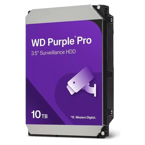 WD Purple Pro Surveillance 10 TB - interno - 3.5" - SATA 6Gb/s - 7200 rpm - buffer: 512 MB - preço válido até fim de stock - Western Digital WD102PURP