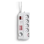 Salicru SPS SAFE Master extensão de corrente Protectores eléctricos activos de última geração - 5 tomas Schuko - Branco - Salicru 232437
