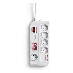 Salicru SPS SAFE Master extensão de corrente Protectores eléctricos activos de última geração - 5 tomas Schuko - Branco - Salicru 232437