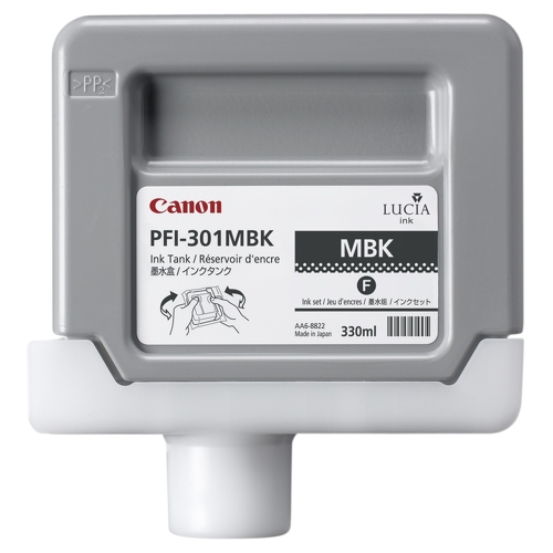Ink tank 330 ml (matte black) PFI-301MBK - preço válido p/ unid pré estabelecidas - Canon 1485B001