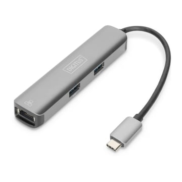 DIGITUS USB-C DOCK STATION 5-PORT HDMI (4K&#47;30Hz) 3X USB-A 1X RJ45 - DIGITUS DA-70892