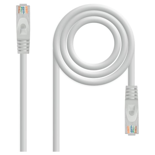 Cabo de rede nanocabo RJ45 LSZH CAT.6A UTP AWG24 - 25 cm - Cor cinza - Nanocable 10.20.1800-L25