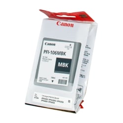 Cartucho de tinta original preto fosco Canon PFI106 - PFI106MBK/6620B001 - Canon PFI106MBK