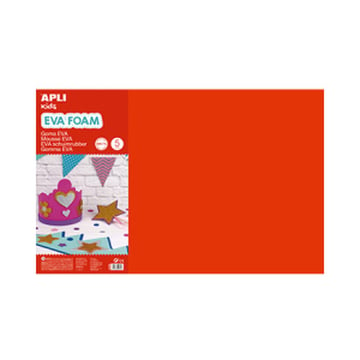 Placa de Cor Musgami 40x60cm 2mm Vermelho 5Fls - APLI APL12756