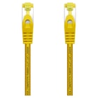 Cabo de rede Aisens Patch Cord RJ45 LSZH Cat.7 600 MHz S/FTP PIMF AWG26 - 1,0 M - Cor amarela - Aisens A146-0474